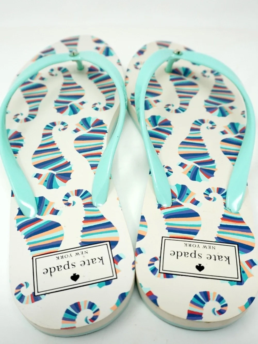 KATE SPADE NEW YORK FELDON Seahorse Print Sandals, Size 9